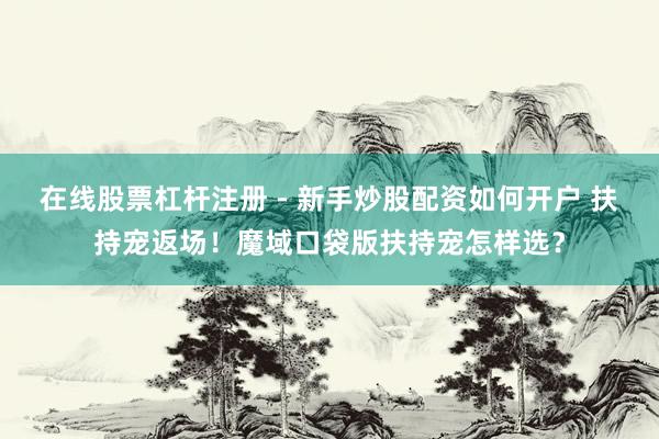 在线股票杠杆注册 - 新手炒股配资如何开户 扶持宠返场！魔域口袋版扶持宠怎样选？